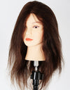 79-18 Mannequin Head 100% Human Hair R-Type 18" Brown