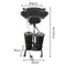Portable basin with wasted water tank