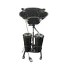 Portable basin with wasted water tank