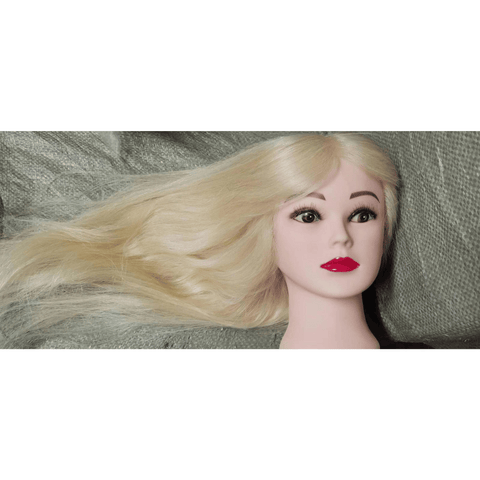 12-538 Mannequin Head 100% hair 18 inches