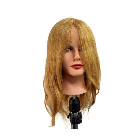 35-9627 Mannequin Head 100% Human Hair 16"inch