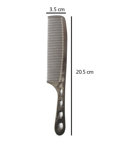 Comb with handle Steel silver